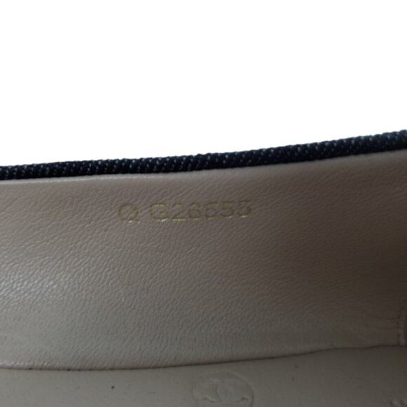 Chanel CC Cap Toe Denim Ballet Flats - Picture 8 of 8